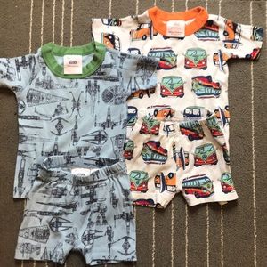 2 Sets Hanna Andersson Boys 18-24 mo. Summer PJs